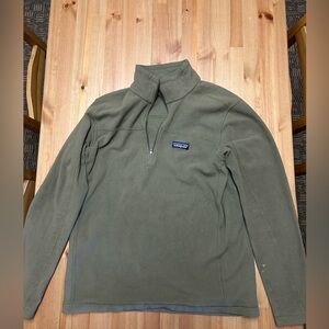Patagonia Forest Green Half-Zip Fleece